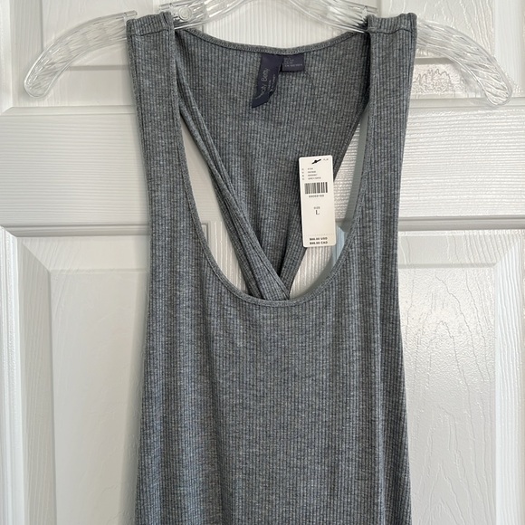 NWT Sweaty Betty Weekend Twist Ribbed Maxi midi dress grey size large - Picture 5 of 13